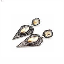 Fashion wholesale triangle geometric model spain 925 silver earrings jewellery